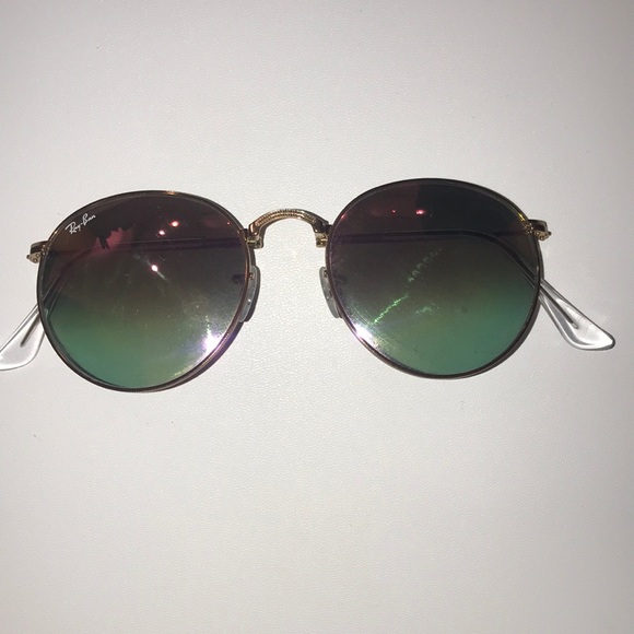 Foldable circle ray ban sunglasses - Picture 5 of 7